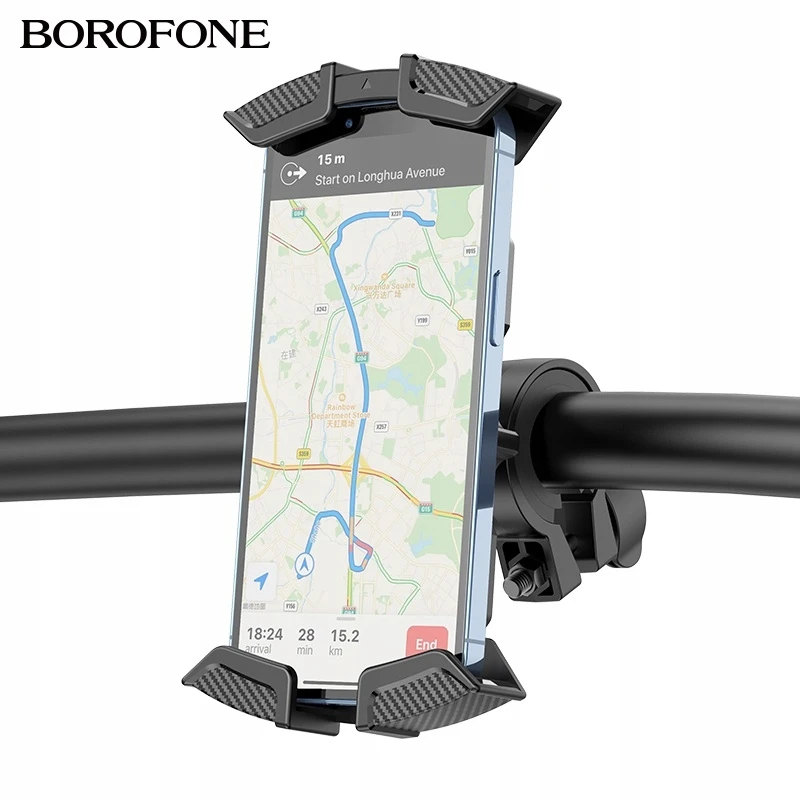 None Telefono laikiklis dviračiui, motociklui Borofone BH72 Airfly juodas