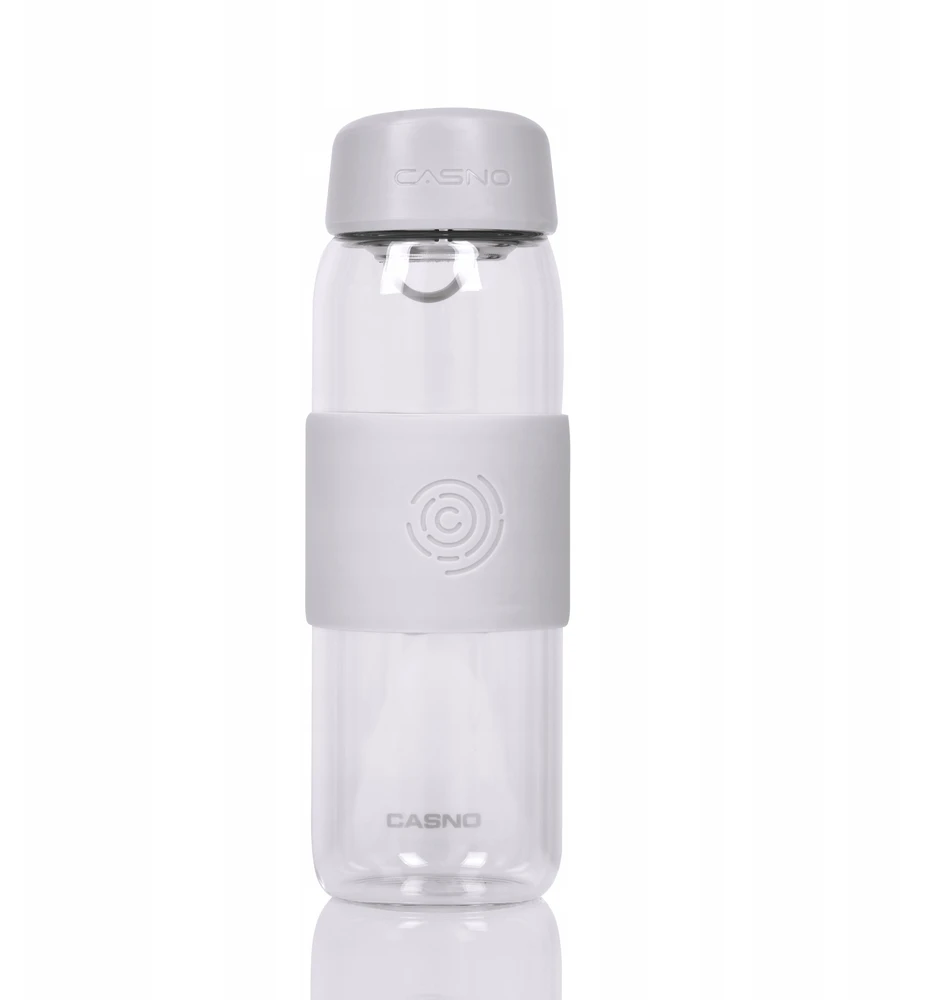 Borosilikatinio stiklo butelis Casno 600 ml su arbatos filtru