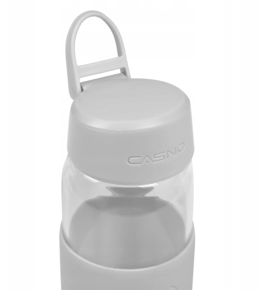 Borosilikatinio stiklo butelis Casno 600 ml su arbatos filtru