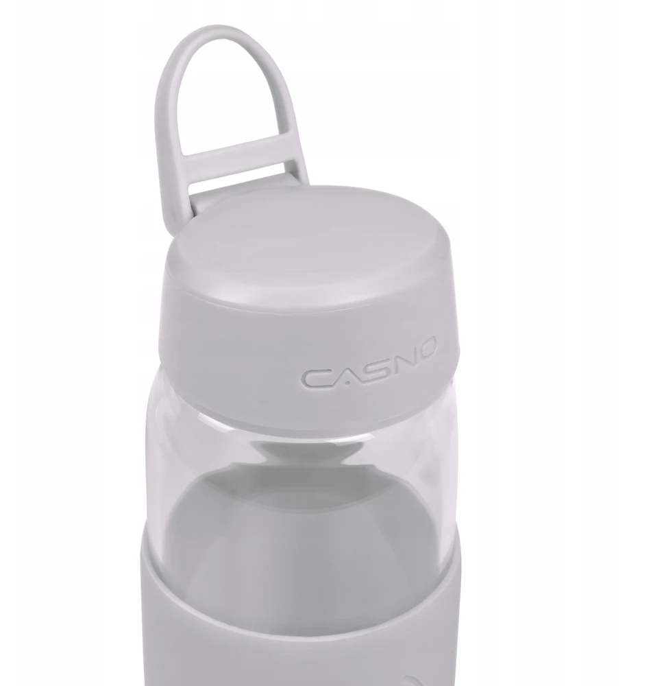 Borosilikatinio stiklo butelis Casno 600 ml su arbatos filtru