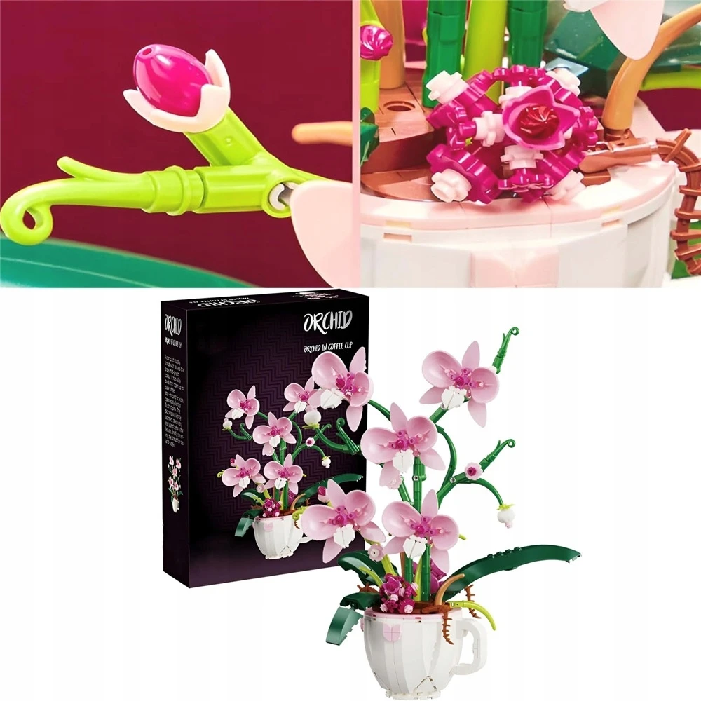BOTANINIS MODELĖS ORCHIDĖJŲ KALULAI 567 VNT BONSAI GĖLĖS BIURUI