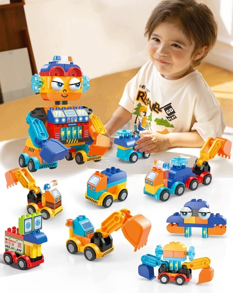 Bounn Kaladėlės KONSTRUKCYJNE 8w1 DO BUDOWANIA ROBOT ROBOCIKI POJAZDY RUCHOME 88 EL