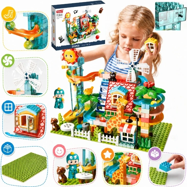 Bounn KONSTRUKCINIAI BLAKAI SLIDE TRACK KAMULIAI FIGURINĖS ELECTRO LIFT 255 vnt.