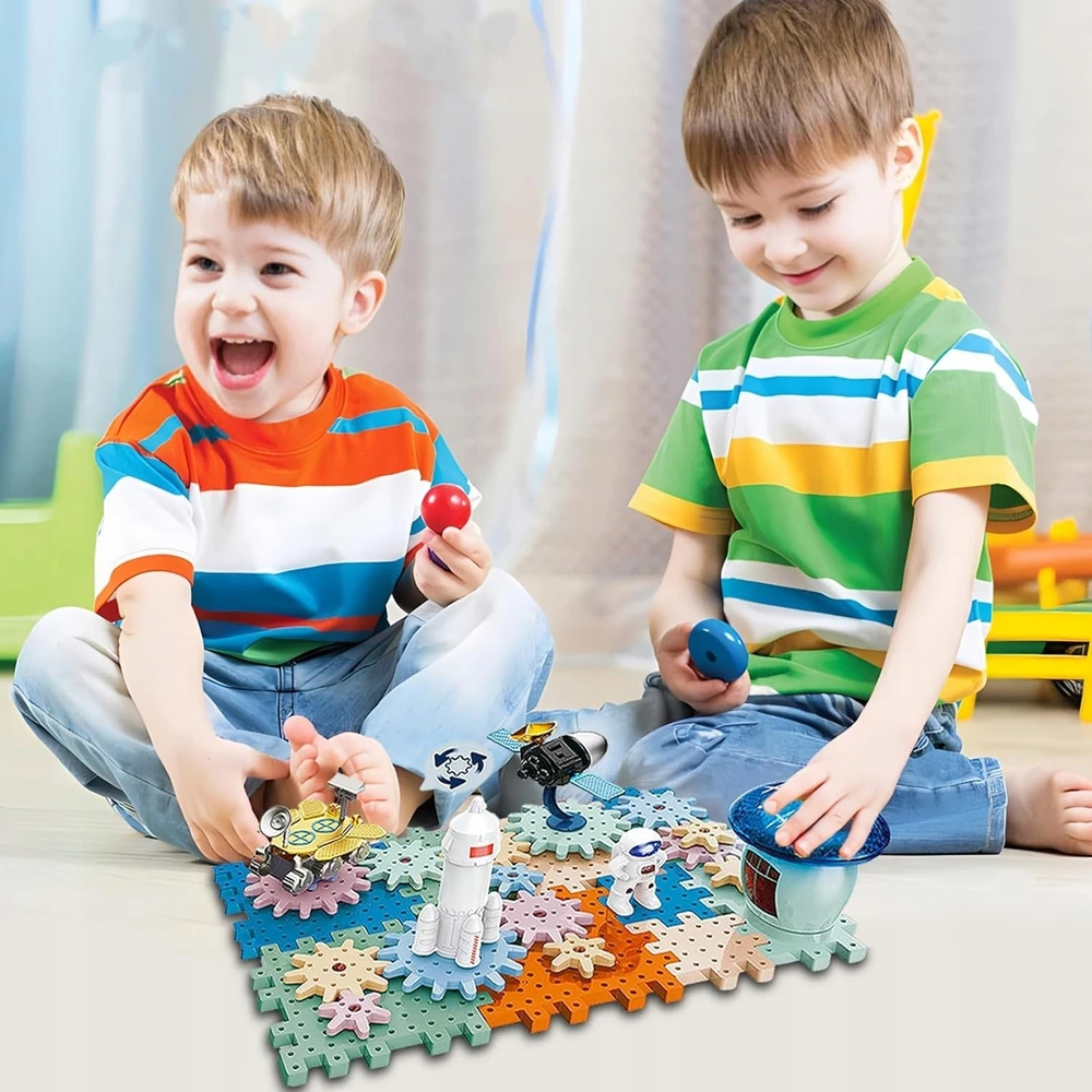 Bounn STATYBINIŲ BLAKŲ RINKINYS EDUKACINĖS ERDVĖS DĖLĖS 55 VNT 3+