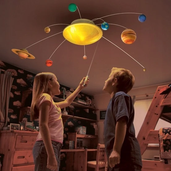 Brainstorm Edukacinis saulės sistemos modelis su planetomis ir nuotoliniu valdymu