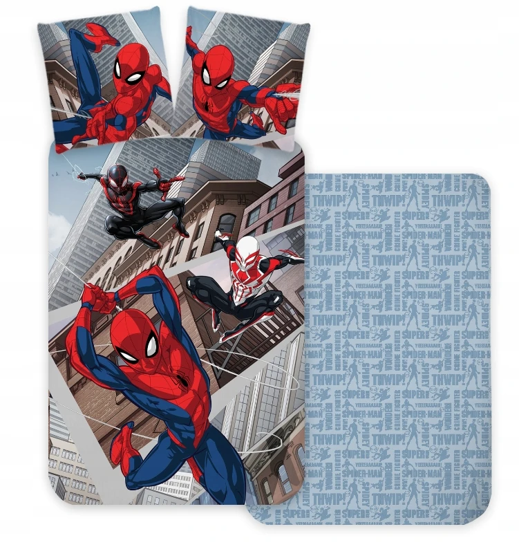 Brandmac Komplet pościeli 140x200 MARVEL SPIDER-MAN Spiderman Człowiek Pająk 4316