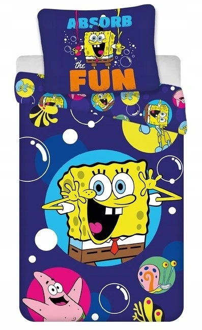 Brandmac Medvilninė patalynė 140x200 Sponge Bob