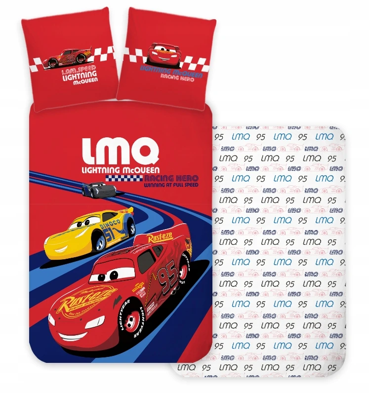 Patalynės komplektas Brandmac Patalynė bawełniana CARS 140x200 cm AUTA