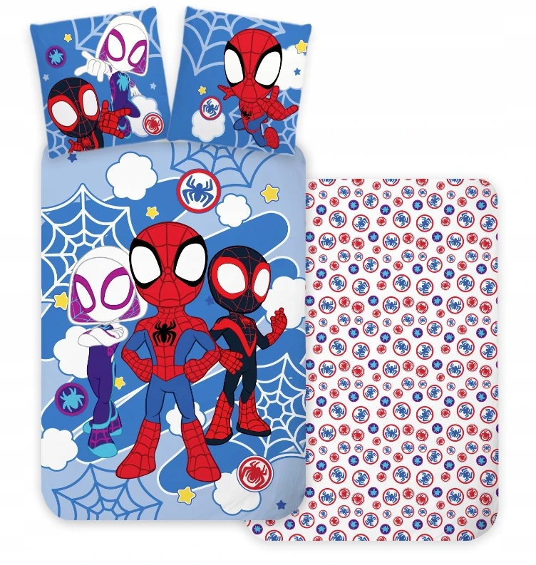 Brandmac Vaikiška medvilninė patalynė SPIDEY SPIDERMAN 140x200 cm Žmogus-voras MARVEL