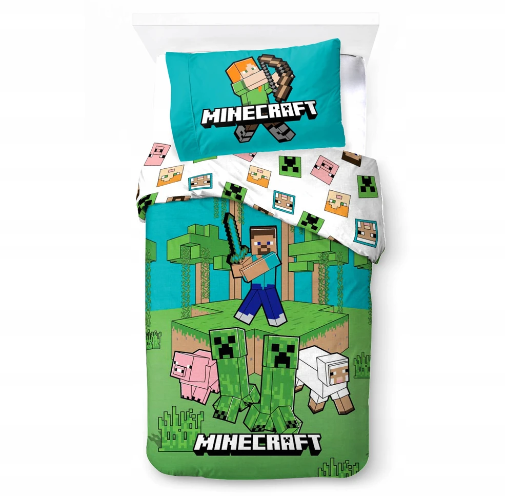 Brandmac Vaikiškas patalynės komplektas Minecraft, 140×200, 2 dalių