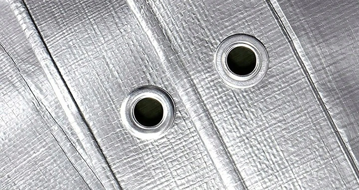 Brezentas 2x3 STORAS sidabrinė/juoda 260 g atsparus šalčiui, atsparus vandeniui, UV+++