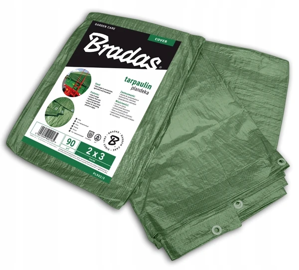 Bradas žalia 2x3m plėvelė su informacine etikete