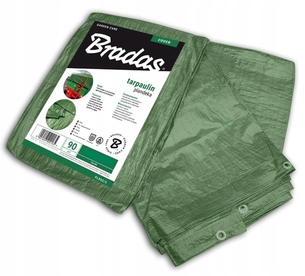 Žalia 8x12m Bradas plėvelė su įvorėmis
