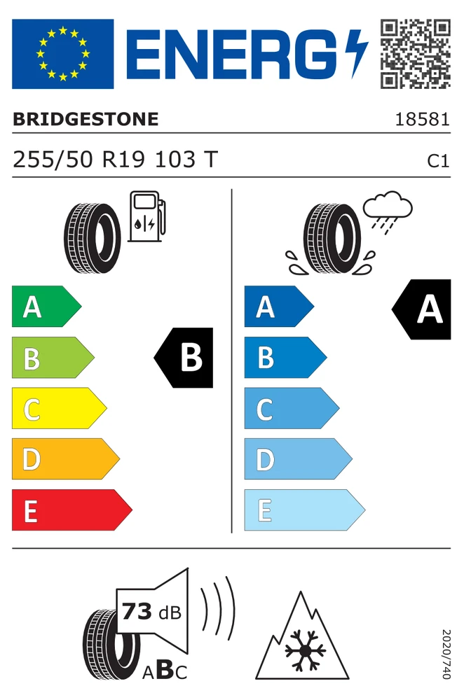 Bridgestone 255/50R19 WEATHER CONTROL A005 103T SLT AO + padanga