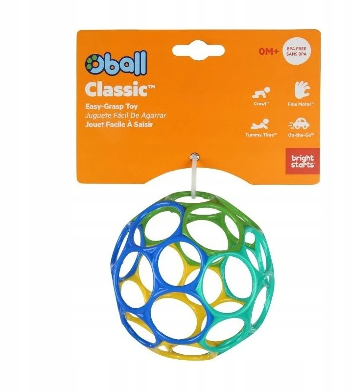 Oball - Klasikinis kamuoliukas 10 cm - Mėlynas/Žalias (12288)