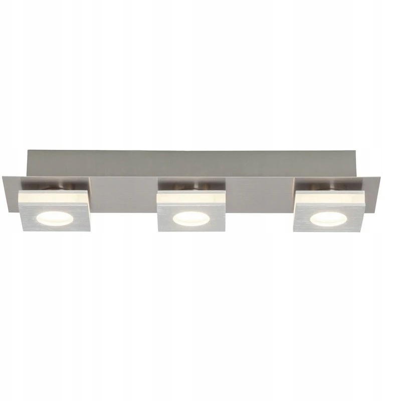 Brilliant Lampa sufitowa LED Transit aliuminio sidabrinė