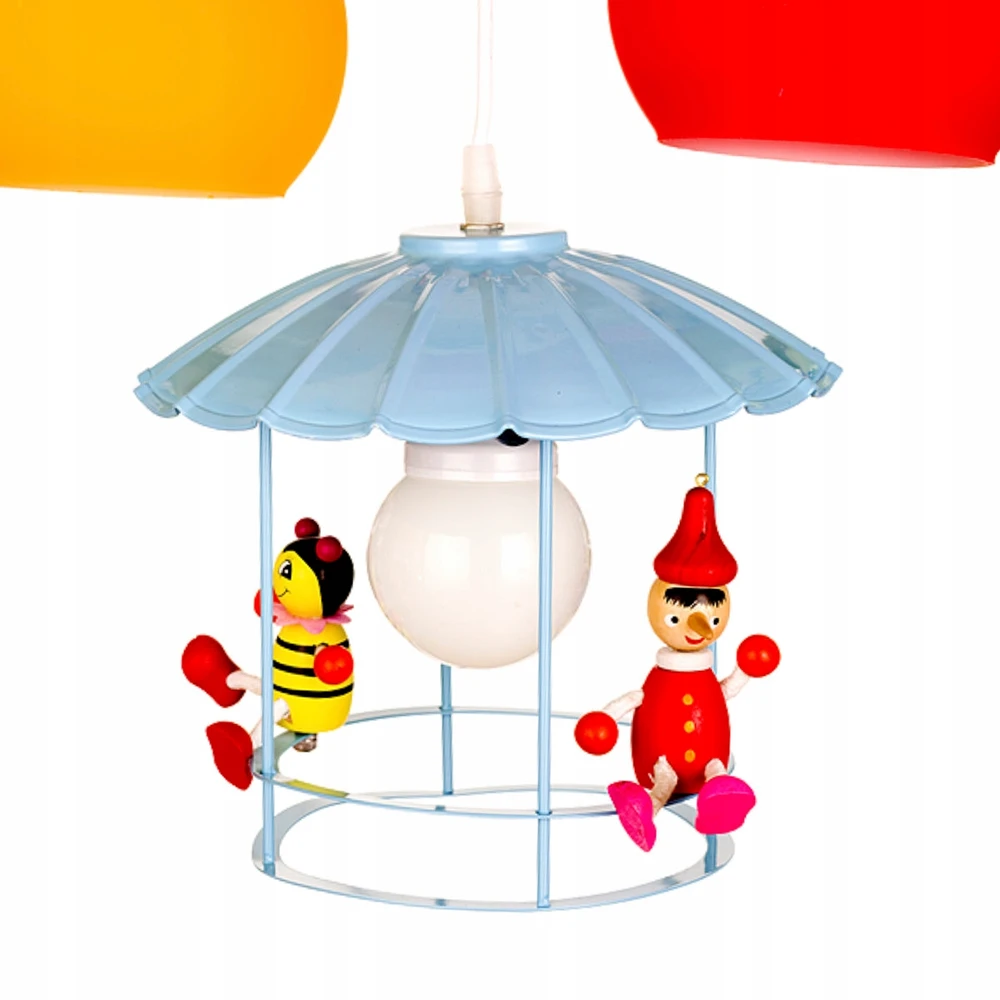 Brillo ŻYRANDOL KARUZELA DLA DZIECI KOLOR 3xE27 LAMPA WISZACA DLA DZIECKA color