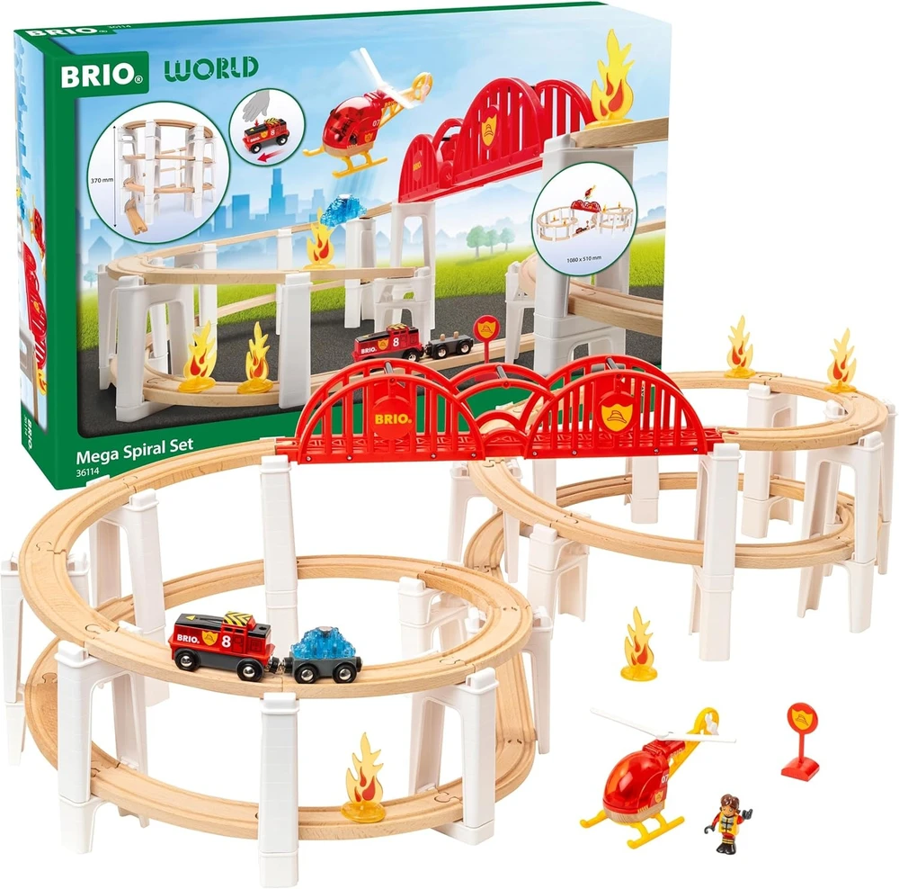 Ravensburger Traukinukų rinkinys BRIO Mega Spiral Set