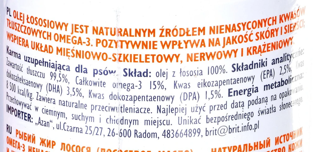 BRIT CARE lašišų aliejus 250ml