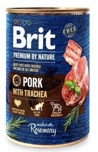 Brit Premium by Nature konservai šunims Pork with Trachea 800g