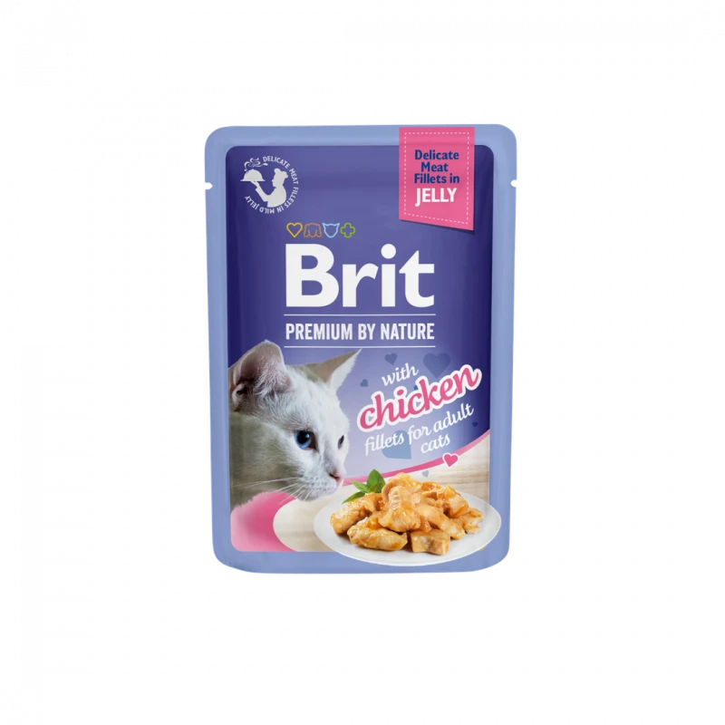 Brit Premium Delicate Fillets in Žele su vištiena 85 g