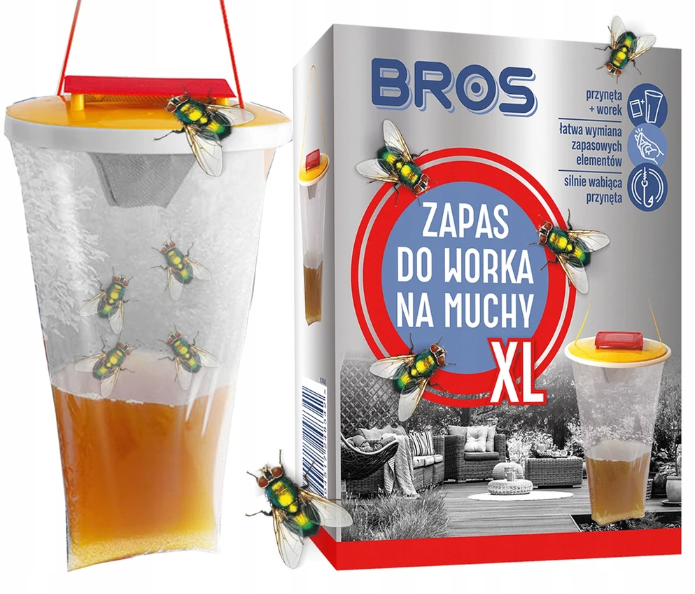 BROS FLY BAG TIEKIMAS BROS XL spąstai nuo musių, vabzdžių