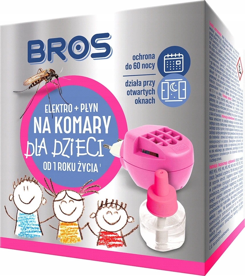 BROS Kids elektrinis fumigatorius+ 10 uodus atbaidančių kasečių