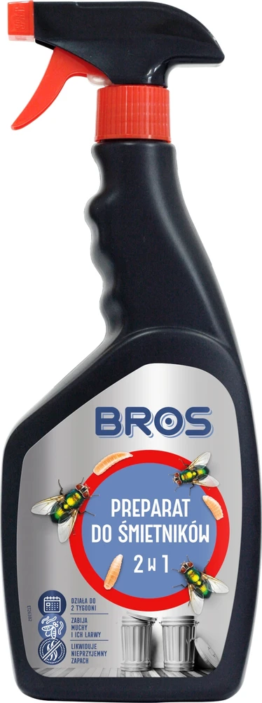BROS ŠIUKŠLIADĖŽIŲ PRIEMONĖ NUO MUSIŲ LERVŲ 500ML