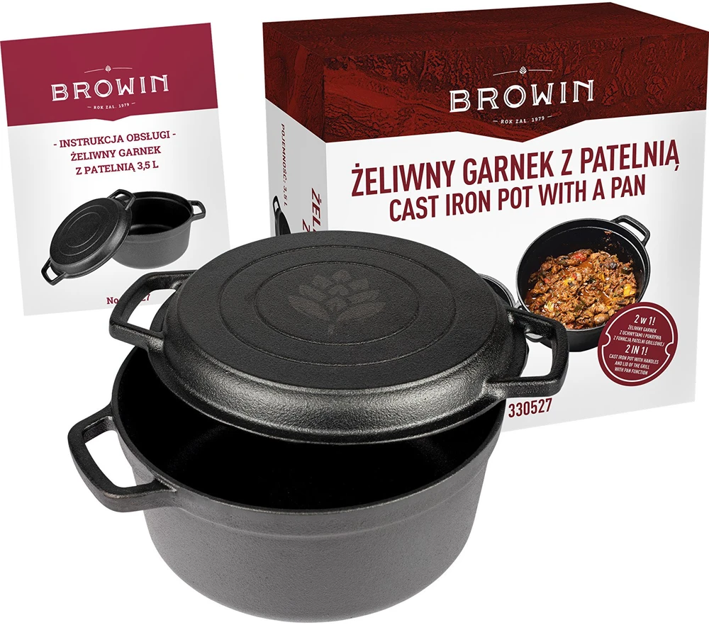 Browin KETUS PUODAS SU GRILINĖS KATULIU 3,5 L
