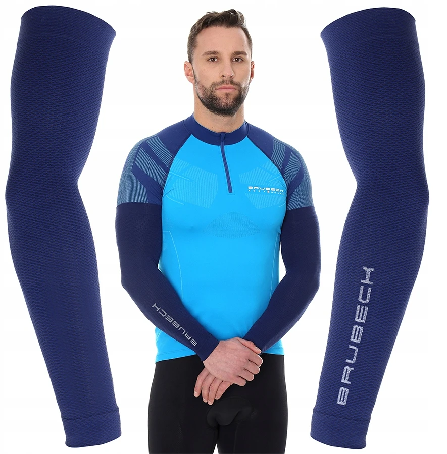 Brubeck Unisex 3D PRO dviračių rankovės SB10060 mėlynos S/M dydis