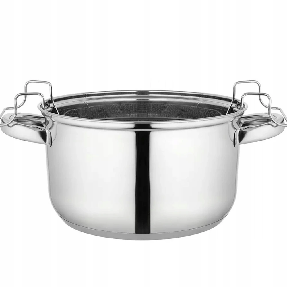 Brubeste KIETAS PUODAS GILIAMS KEPTI, DUJŲ INDUKTAVIMAS, SU DUJŲ PIRTE, 22cm, 4,5L