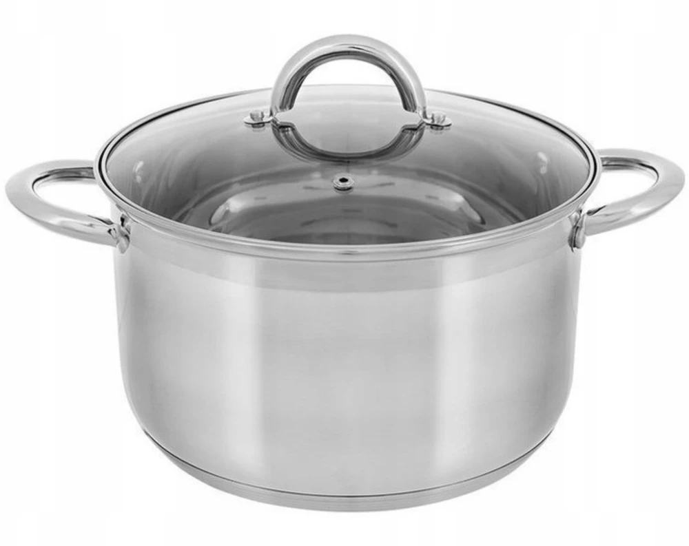 Brunbeste DIDELIS nerūdijančiojo plieno PUODAS 26 cm 8,2 L DUJŲ INDUKCINIS PUODAS SU KIAULIU