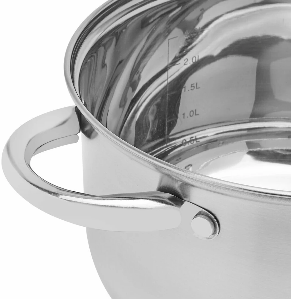 Brunbeste DIDELIS nerūdijančiojo plieno PUODAS 26 cm 8,2 L DUJŲ INDUKCINIS PUODAS SU KIAULIU