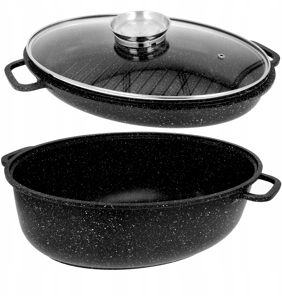 Brunbeste Keptuvė su marmuro danga, neprideganti, 8,0L, 38cm, 3 vnt.