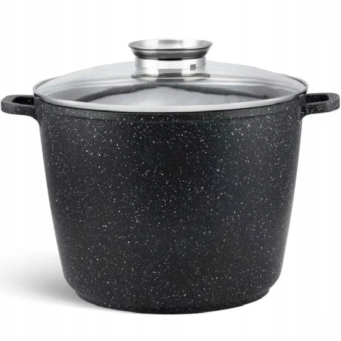 Brunbeste TRADICINIS MARMULINIS PUODAS Juodas AUKŠTAS 24cm / 6,2L