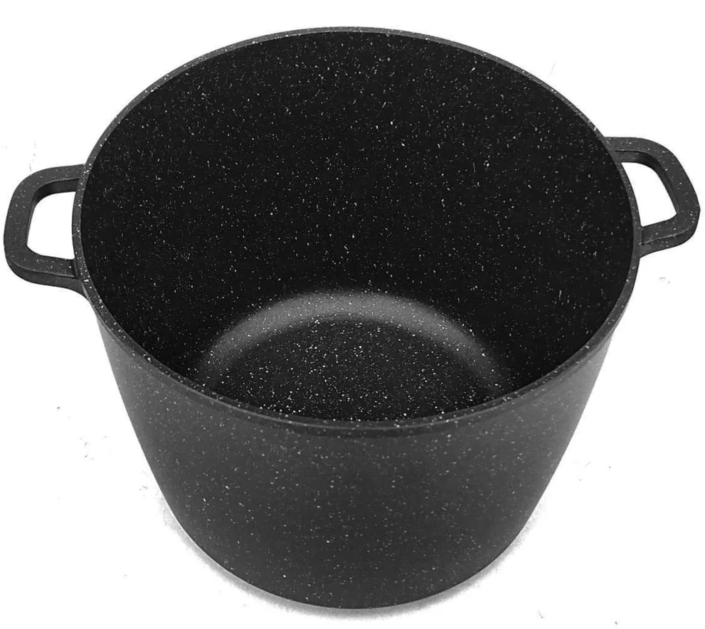 Brunbeste TRADICINIS MARMULINIS PUODAS Juodas AUKŠTAS 24cm / 6,2L