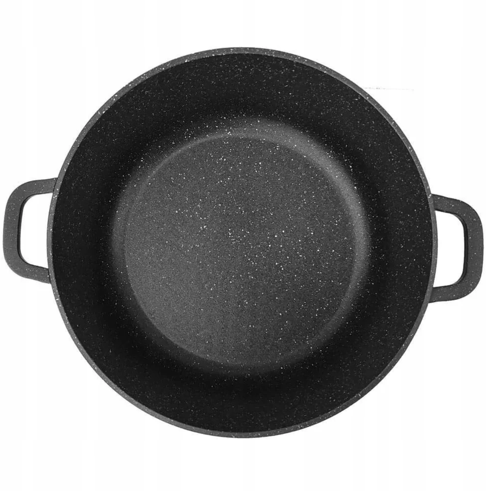 Brunbeste TRADICINIS MARMULINIS PUODAS Juodas AUKŠTAS 24cm / 6,2L