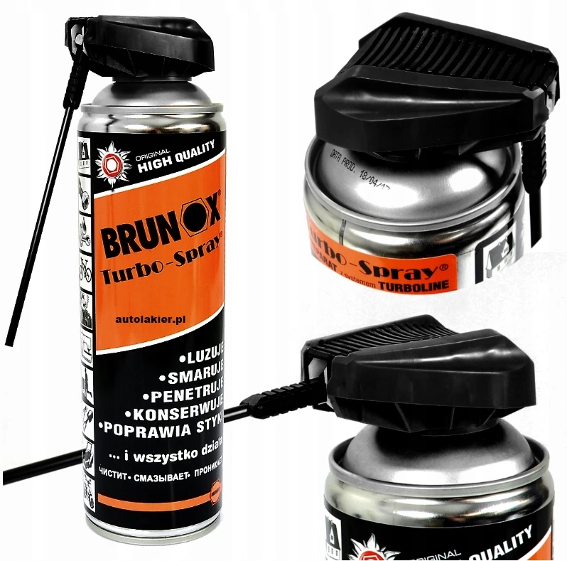 Brunox TURBO-SPRAY Valo, šalina rūdis, sutepa, konservuoja sąnarius 500ml 205