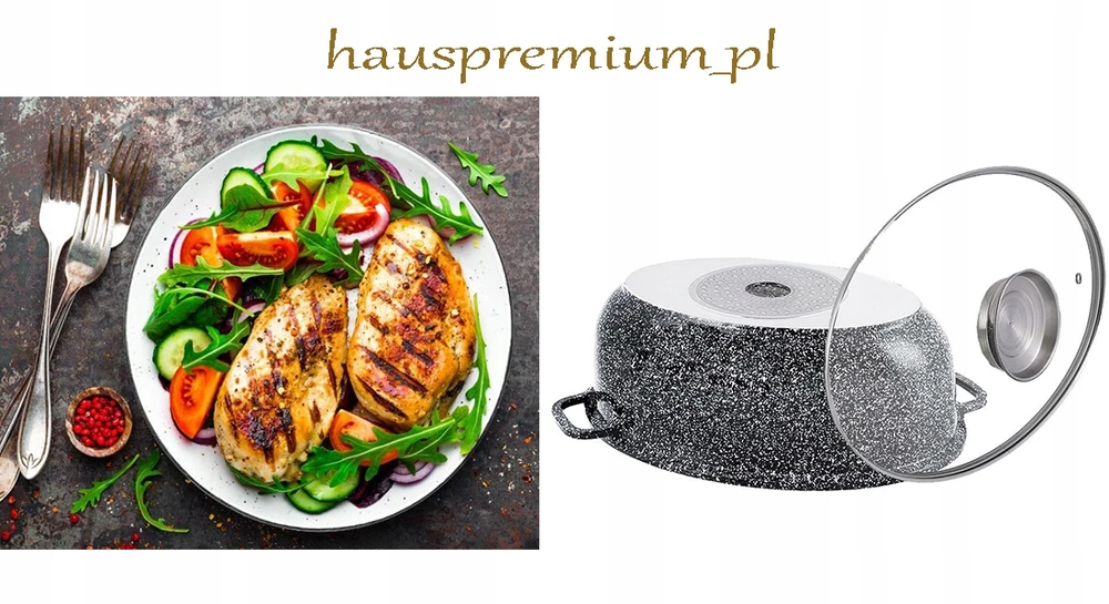 Brytfanka 8 l kepimo skarda, pilkas marmuras, Klausberg