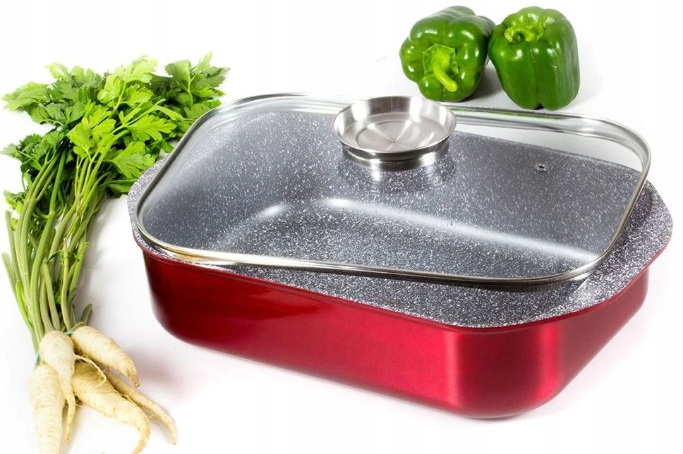 BRYTFANNA Metallic Raudonas 6,5L + POT dozatorius virtuvės dovanai, dangtelis