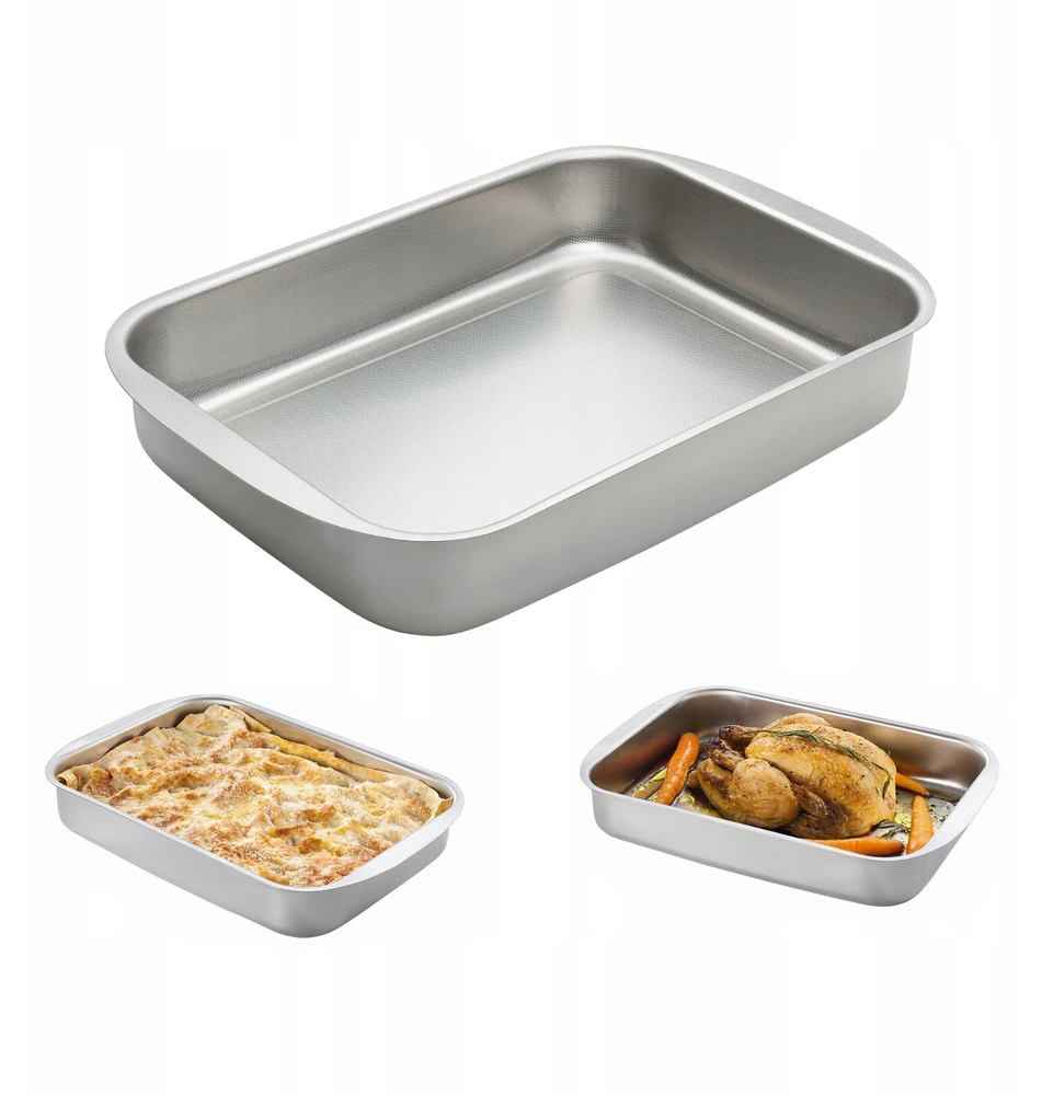 Brytfanna Moha brytfanka 35 × 26 × 6 blacha inox