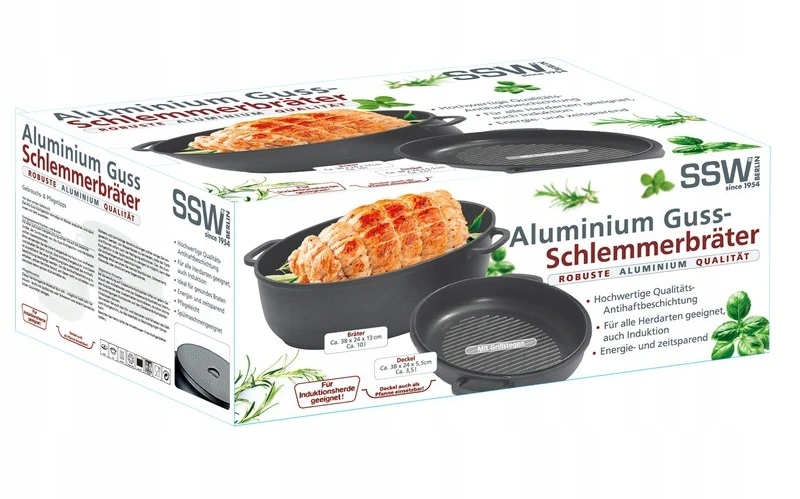 BRYTFANNA žąsų virimo aparatas / aliuminio puodas DANČIO SSW INDUCTIO 8,5 l