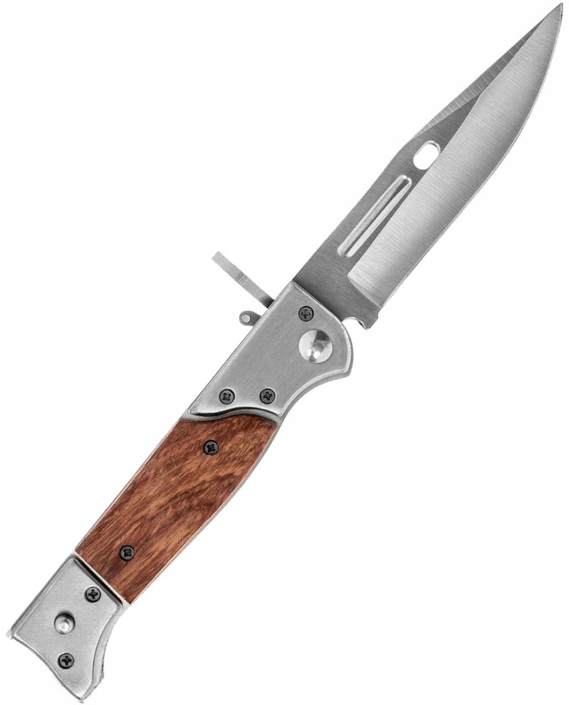 Bsh Adventure AK47 bajonetinis peilis retro sulankstomas spyruoklinis automatinis išgyvenimo EDC