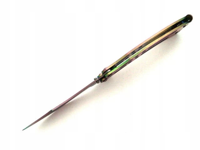 Bsh Adventure Akį traukiantis peteliškės peilis Balisong Rainbow Bowie CS:GO Steel 420 N454E