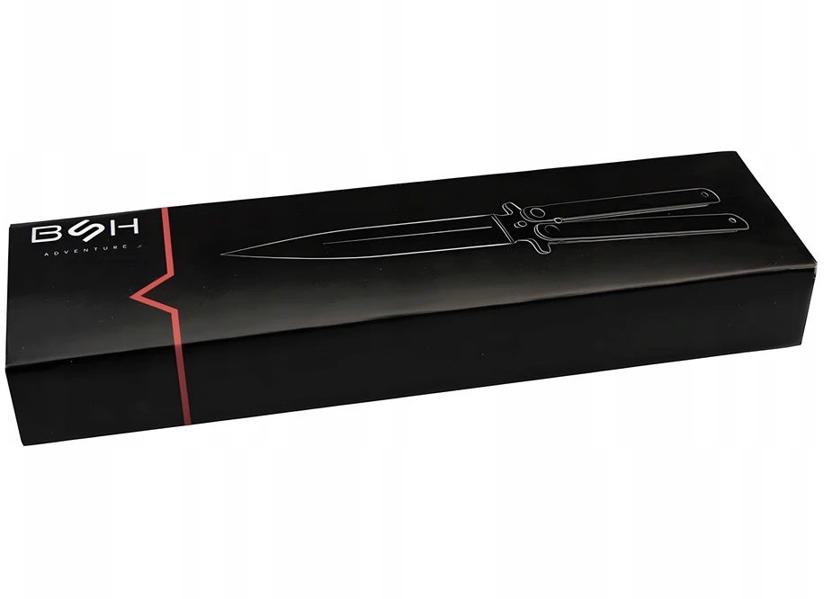 BSH ADVENTURE Balisong Butterfly Blunt CS GO treniruoklis Butterfly Knife Sharp