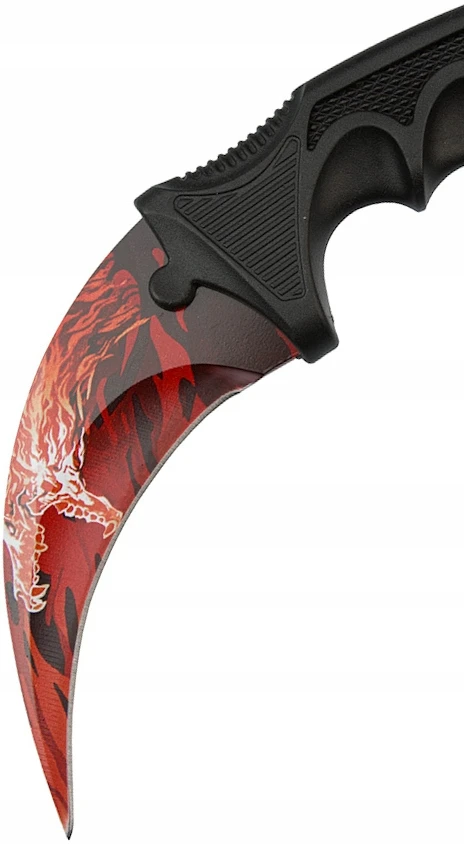 BSH ADVENTURE BSH INFERNO - KARAMBIT KNIFE CLEW COUNTER STRUKE SU dangteliu 19 cm 420 PLIENAS