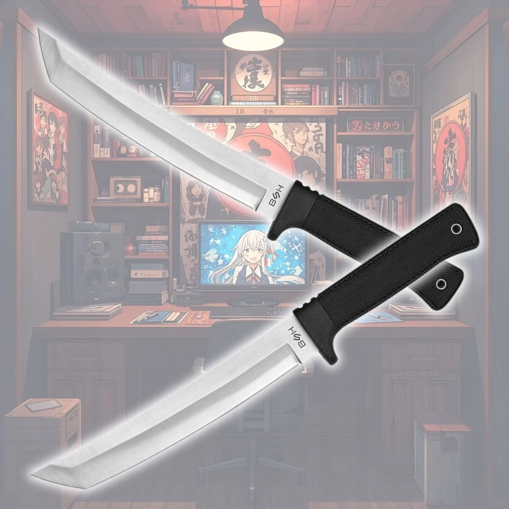 Bsh Adventure BSH KARINĖ TAKTINĖ KATANA KATANA TANTO SAMURAJŲ MEDŽIOKLĖ + PRIEMONĖ