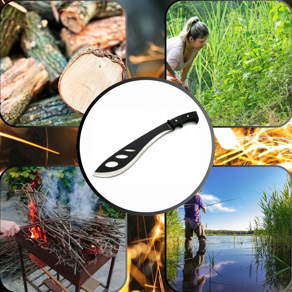 Bsh Adventure BSH KUKRI MACHETE 42,5 cm MEDŽIOKLĖ FINKA TOURIST BAYONET + dangtelis