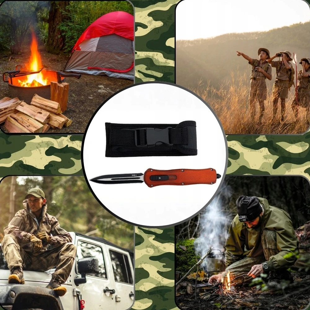 Bsh Adventure BSH SPRING KNIFE OTF AUTOMATINIS SULANKSTAMAS DURVAS SURVIVAL POCKET KNIFE