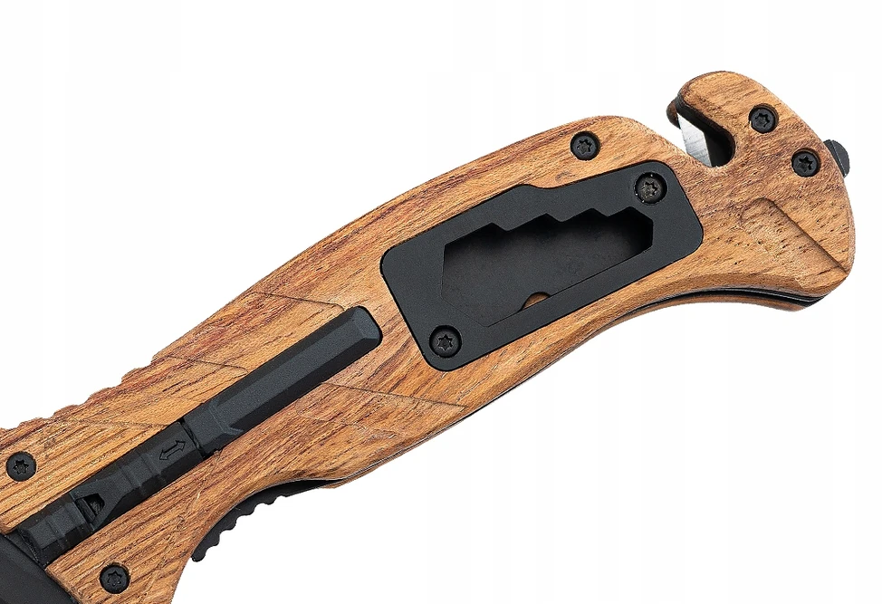 Bsh Adventure BSH SPRING RESCUE KNIFE 6in 1 MEDŽIOKLĖS AUTOMATINIAI PRIEŽIŪRAI SOUTHING DAGGER EDC